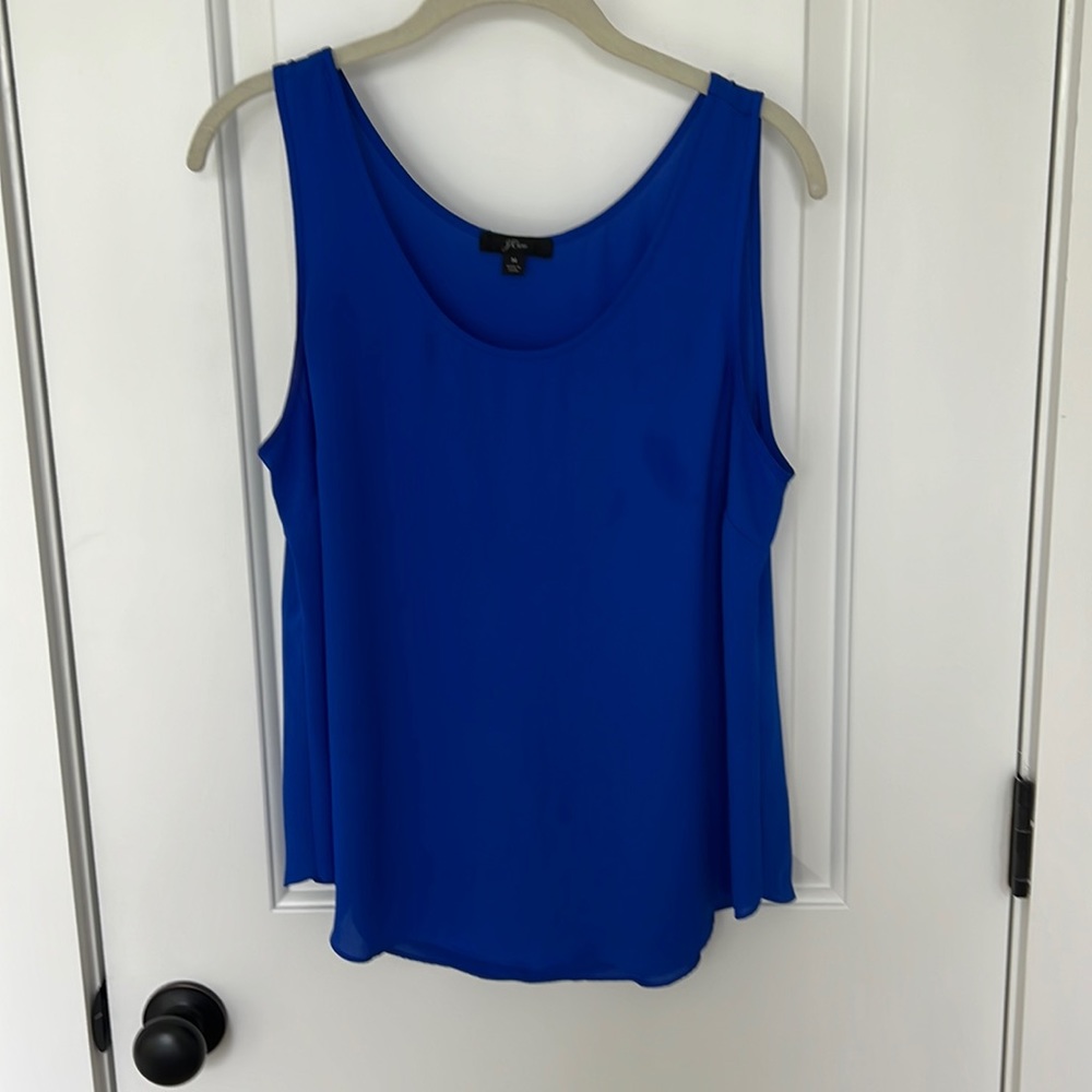 J. Crew blue tank top, size medium - Picture 1 of 4
